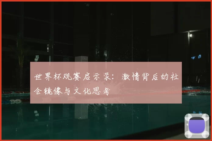 世界杯观赛启示录:激情背后的社会镜像与文化思考